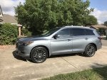 2017 QX60 Majestic White with Gianelle Puerto wheels